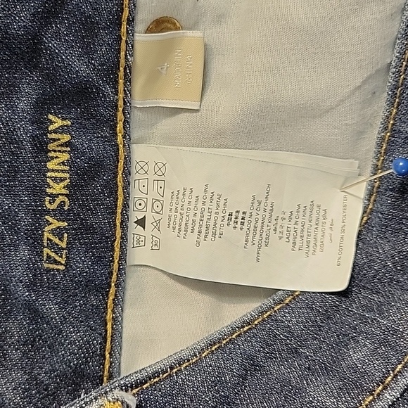 Michael kors Izzy skinny blue jeans women's sz 4 - Picture 4 of 4